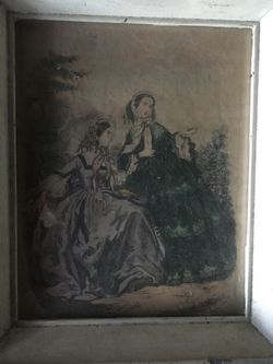 Old Victorian Painting Or Print