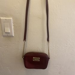 Genuine Michael Kors Small Crossbody Bag Wine Color
