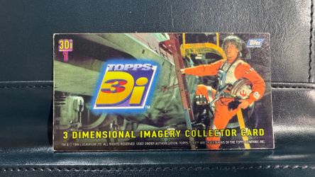 1996 Topps Star Wars "3Di" 3-Dimensional Imagery promo card, specifically card #1 featuring Luke Skywalker.