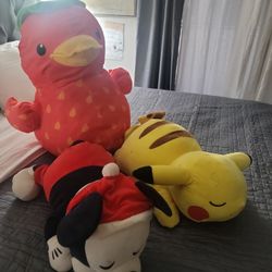 3 Large Plushies. 