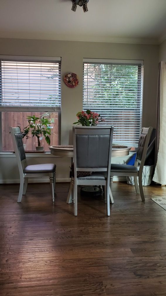 Glam dining set dining table with chairs