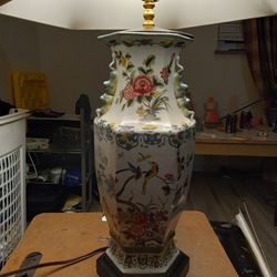 2 Gorgeous Handpaintef Oriental Lamps