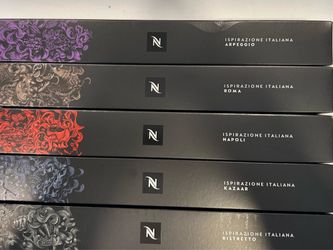 50 Nespresso OriginalLine Coffee Capsules – 5 Unopened Sleeves