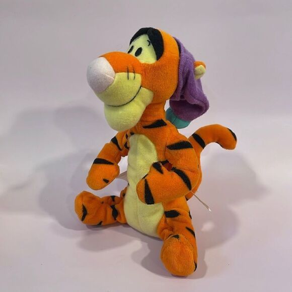 Vintage Disney Star Beans Wake Up Tigger Plush Toy Stuffed Animal Good Used Con...