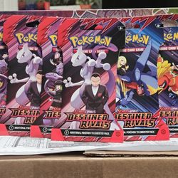 (6) Sleeved Blister Packs of Destined Rivals