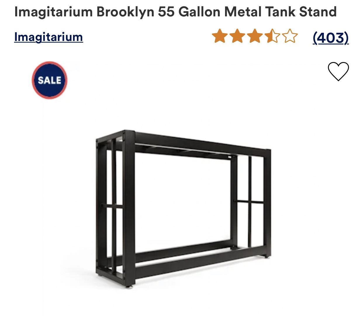 55 Gallon Aquarium Tank Stand (METAL)