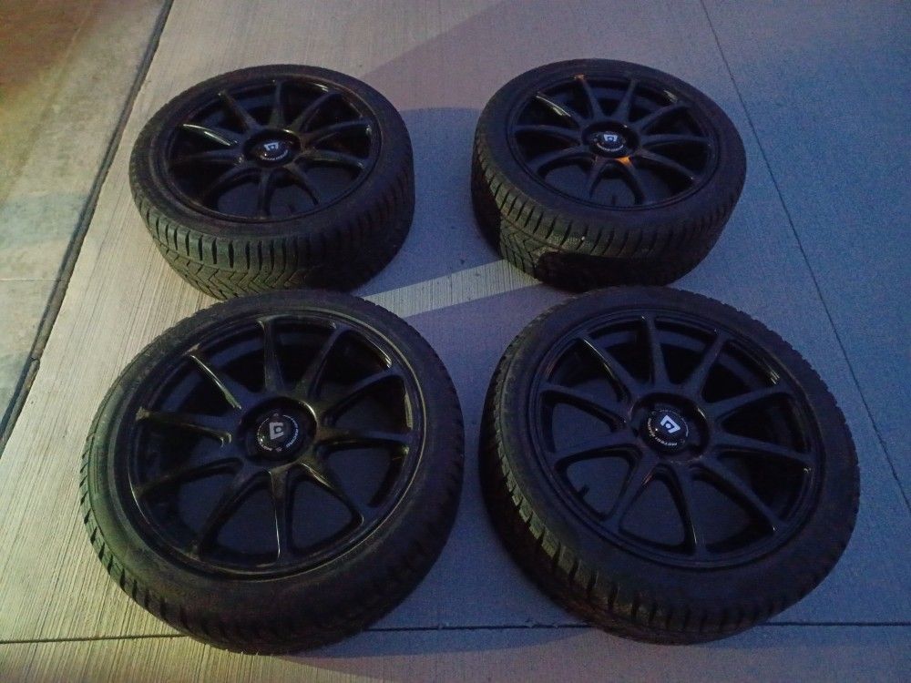 Subaru WRX 2019 Winter Wheel & Tire Set-Motegi Racing Wheels & Pirelli SottoZero Tires