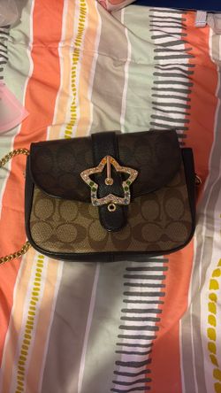 Brown star coach bag