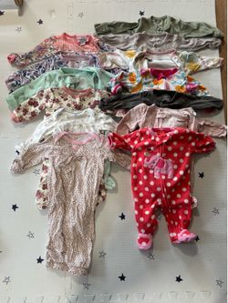 Newborn + 0-3 month pajama bundle