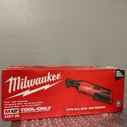 Milwaukee’ 3/8" Ratchet 3/8 M12 TOOL-ONLY