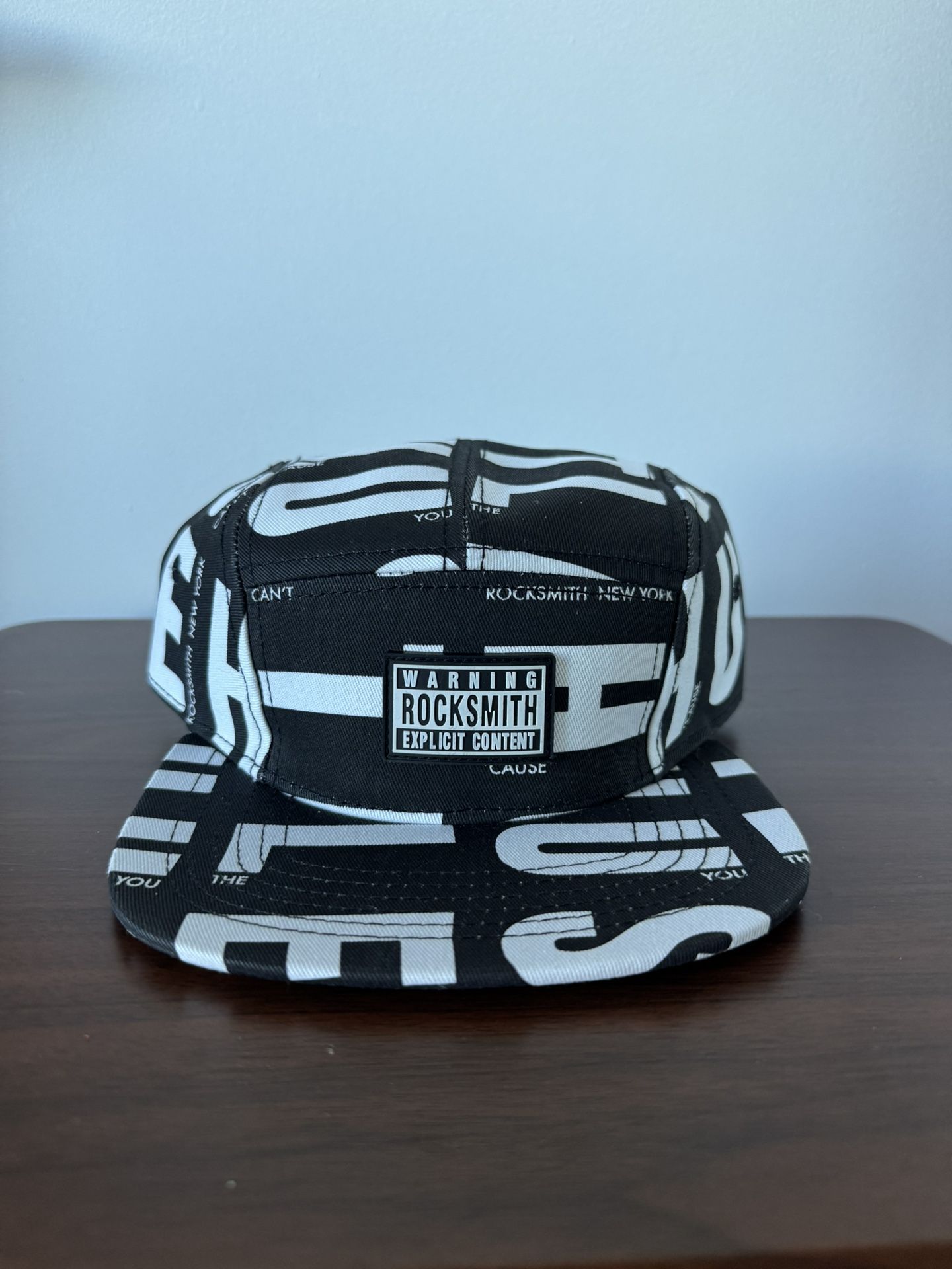 Black Hustle Hat - “Warning Explicit Content - RockSmith” - NEW