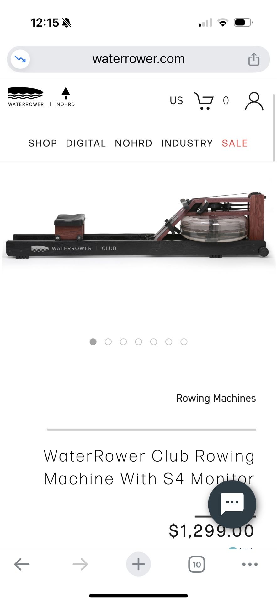 WaterRower Series IV Performance Monitor