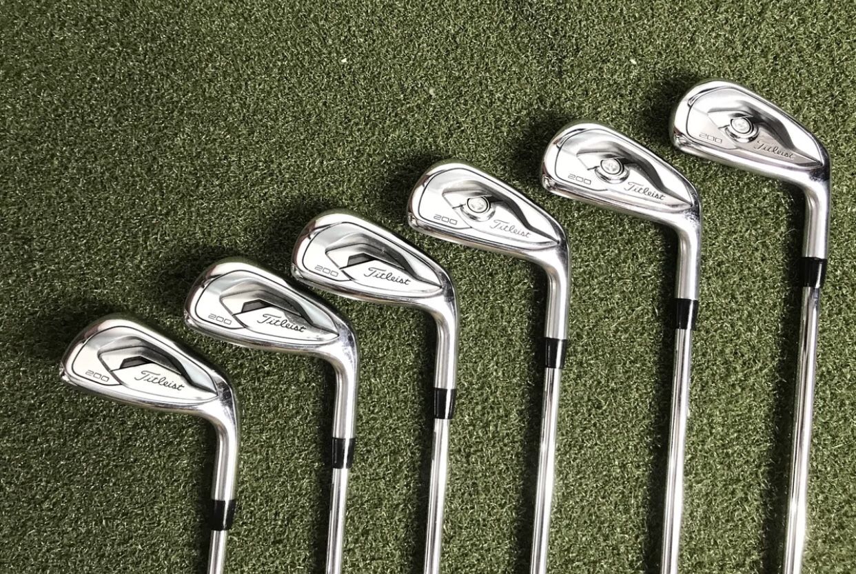 Titleist T200 Iron Set 5-PW True Temper AMT S300 Black Stiff Steel Mens RH
