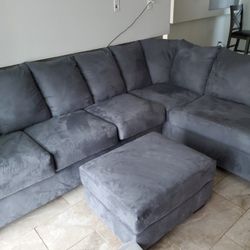 Ashley Furniture Corner  Sofa And Ottoman