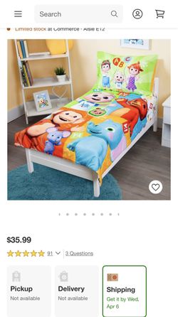Cocomelon 4pc Bed Set