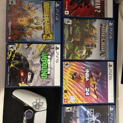 PS4 And Ps5 Games And Controller 