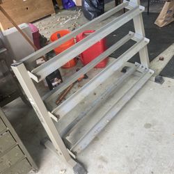 Tuff Stuff Heavy Duty 3 Tier Dumbbell Rack - 52” Long