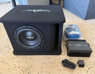 Skar Audio Single 8" Complete 700 Watt SDR Series Subwoofer Bass Package - Includes Loaded Enclosure with Amplifier