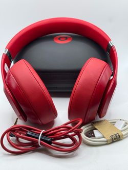 (Authentic)Red Beats Studio3 Bluetooth Wireless Headphones with Noise Canceling #2442