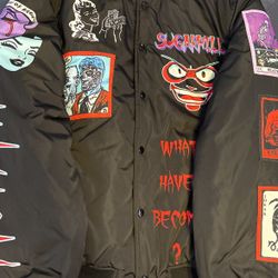 SUGARHILL Black Mutant Bomber Jacket 2XL 