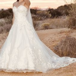 David’s Bridal Ivory Wedding Gown Size 0P