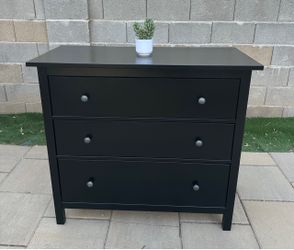 Black Hemnes IKEA 3 drawer dresser