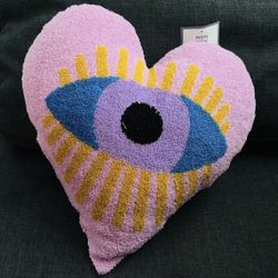 NEW Evil Eye Sherpa Throw Pillow