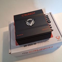 CRUNCH 2525 WATTS 4 CHANNEL BUILT-IN CROSSOVER CAR AMPLIFIER 