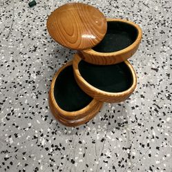 Mid-century vintage Ford tier, wooden jewelry box