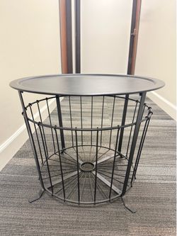 Black Storage Table