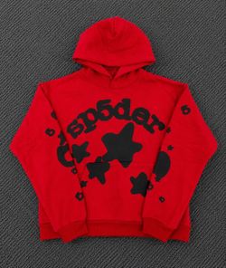 Sp5der Beluga Red Hoodie