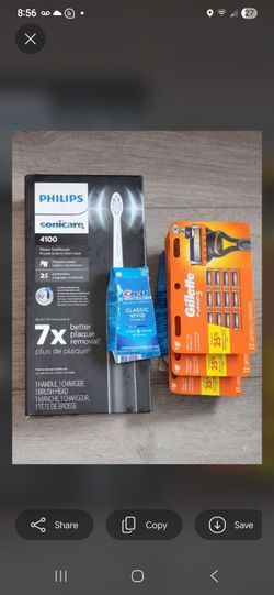 Phillips Sonicare 4100/crest whitestrips/Gillette fusion  cartridges