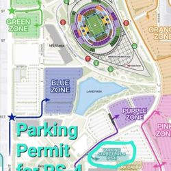 LA Chargers Games Parking Permit (PS-4)