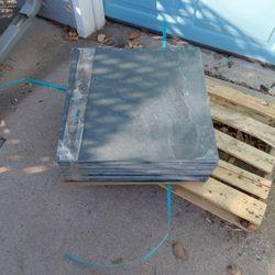 24x24x1/4 Black Slate Tile
