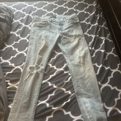 selling purple jeans size 34