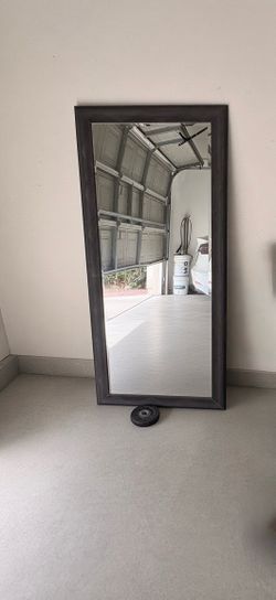 Higher-end/ textured/decorative frame mirror