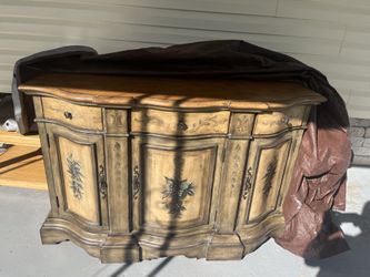 Vintage wooden side table