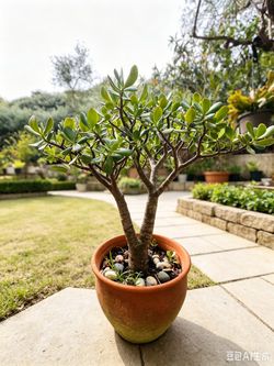 36” tall mature Jade tree succulent bonsai