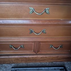 Wood Dresser Marble Top 