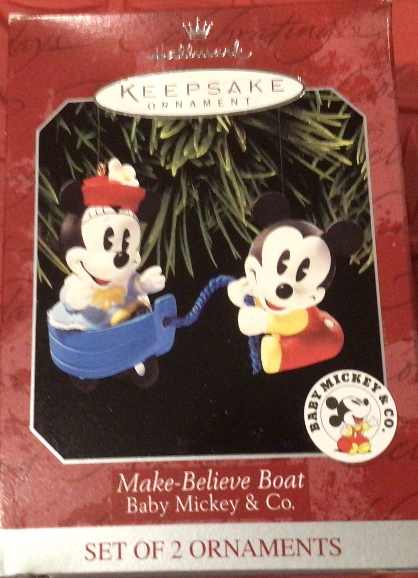 1998 Hallmark Keepsake Disney’s Baby Mickey & Company “Make believe Boat”