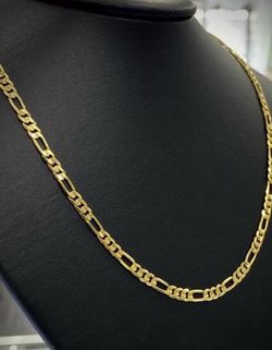 High quality 5mm 18" gold filled figero chain 14k stamped