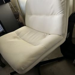 White Leather Chair (Low profile)