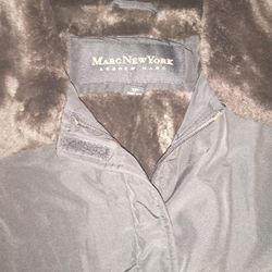 MARC New York Men  Fur Inside Winter Coat Sz M,