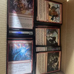 1100 MTG Mono Red / Black Bulk Cards