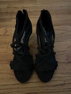 Easy Street Aline black crystal heel size 8 women’s