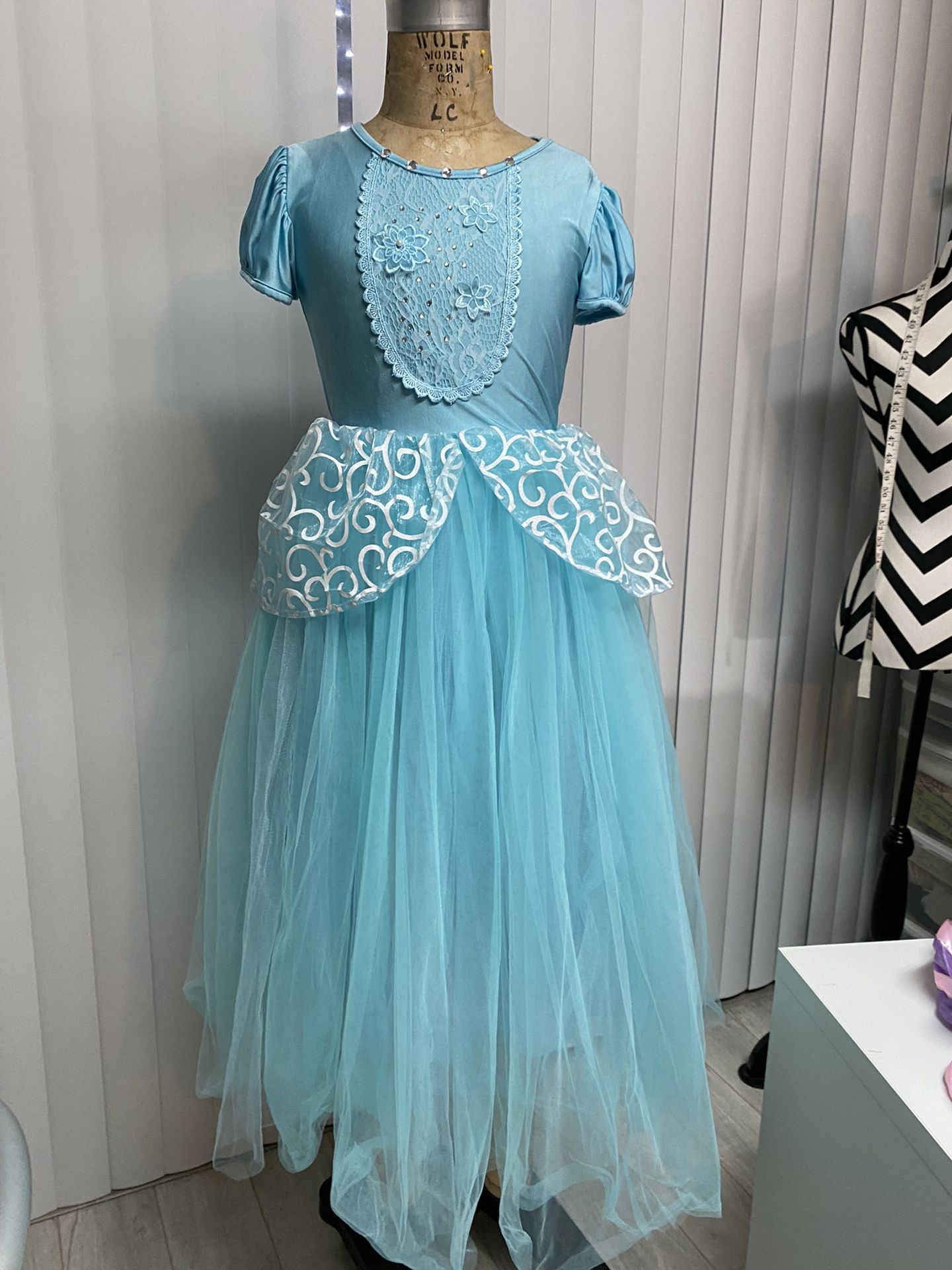Jerris Apparel Girls Princess Costume Puff Sleeve Fancy Party Dress up