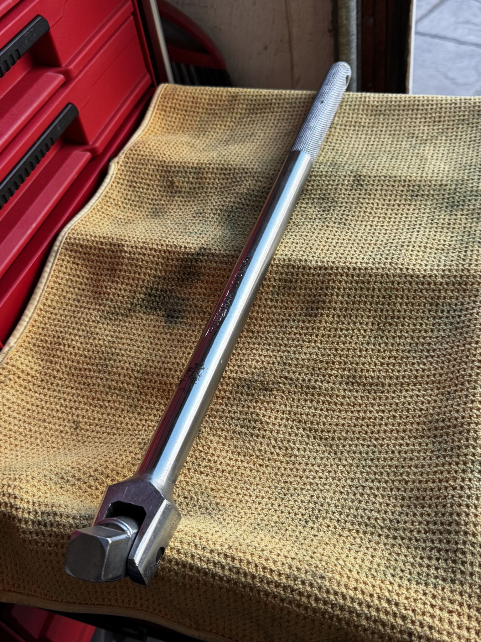 TrueCraft 3/4" Drive Breaker Bar 18" Handle Heavy Duty Chrome Vandium Japan