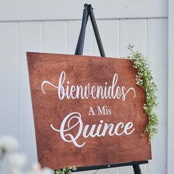 Welcome To My Quince Wood Sign
