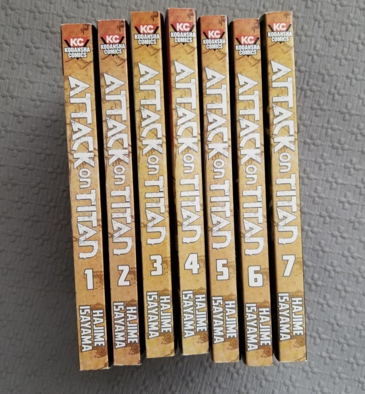 Attack On Titan Manga Volumes 1-7