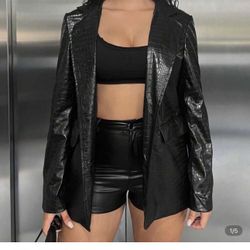 Leather Blazer